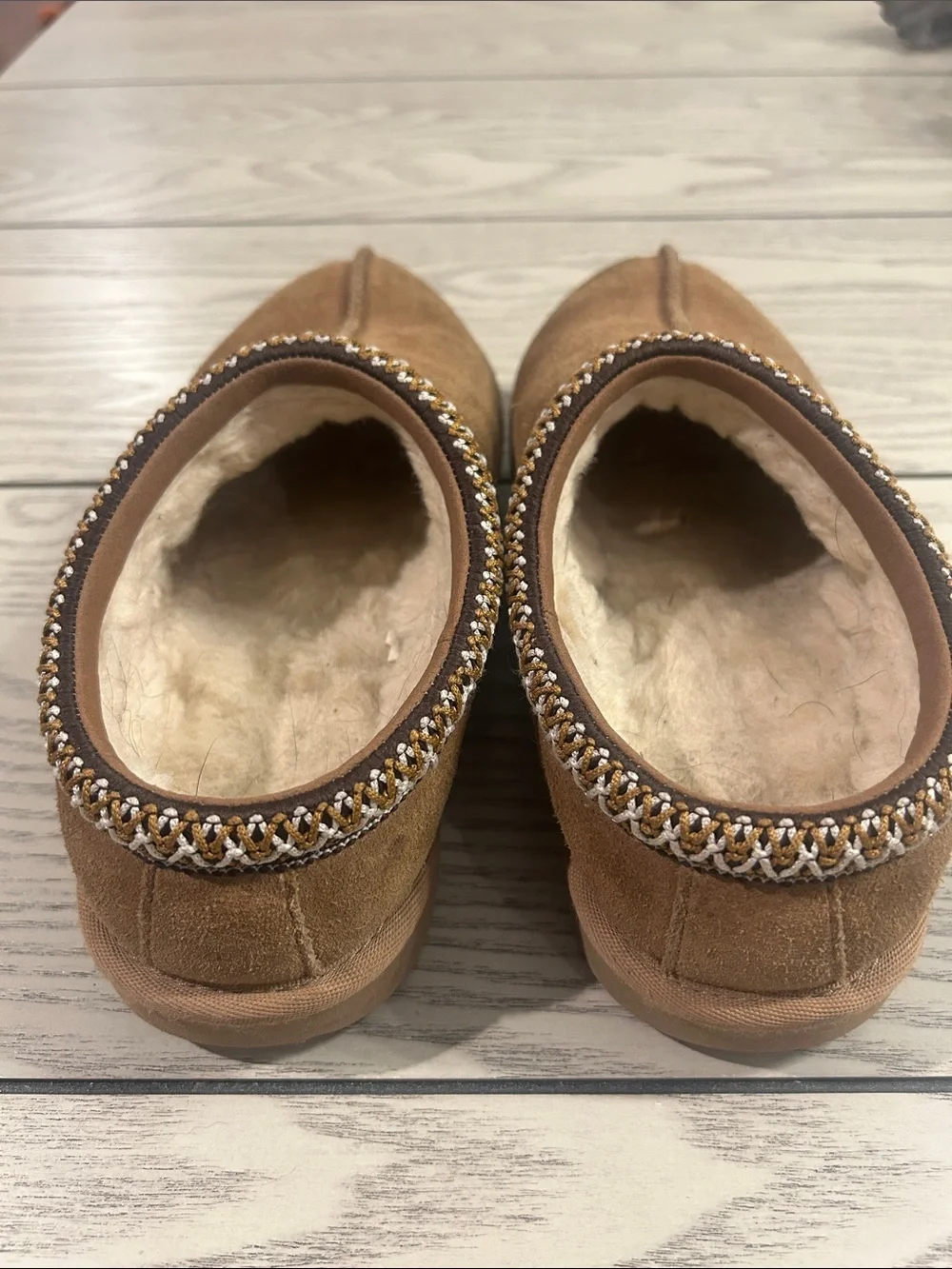 Kids Brown Suede Cozy Slip-On Slippers